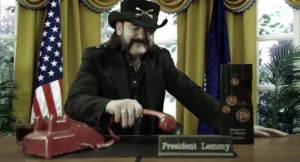 Tromaversumissa Yhdysvaltojen presidentti on Lemmy.